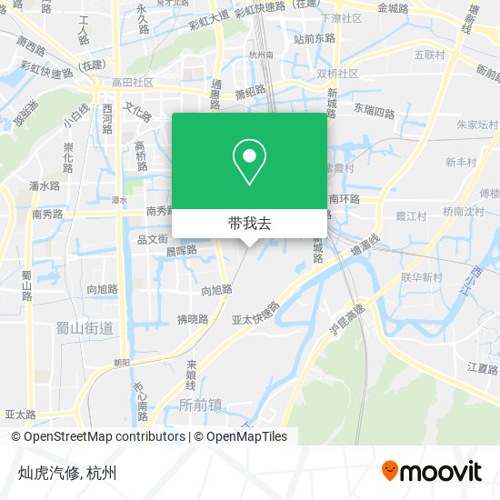 灿虎汽修地图