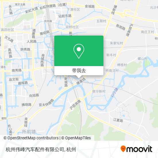 杭州伟峰汽车配件有限公司地图