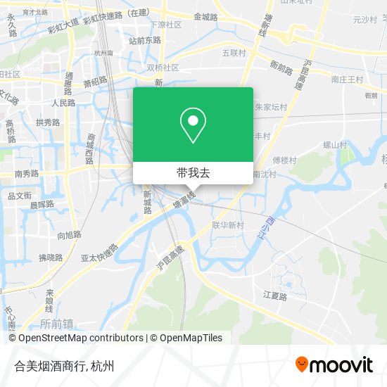 合美烟酒商行地图