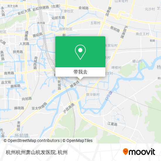 杭州杭州萧山杭发医院地图