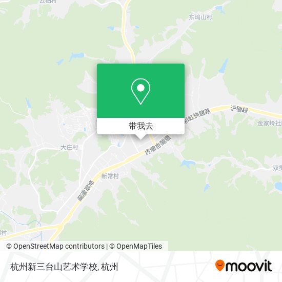 杭州新三台山艺术学校地图