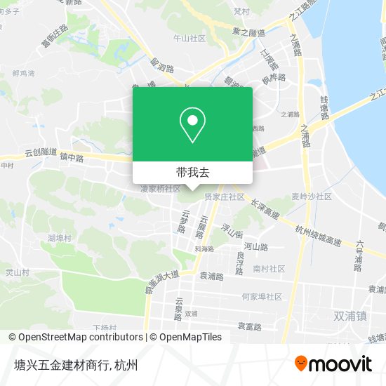 塘兴五金建材商行地图