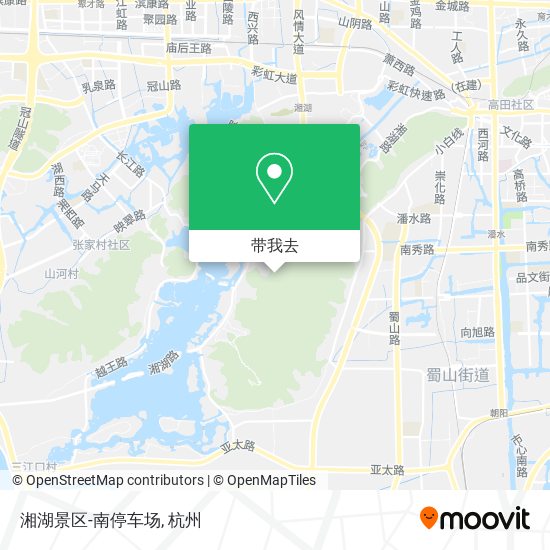 湘湖景区-南停车场地图