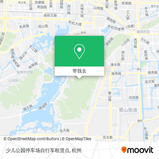 少儿公园停车场自行车租赁点地图