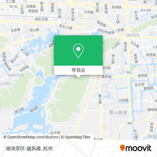 湘湖景区-越风楼地图