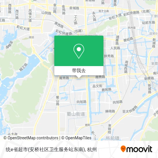 统e省超市(安桥社区卫生服务站东南)地图