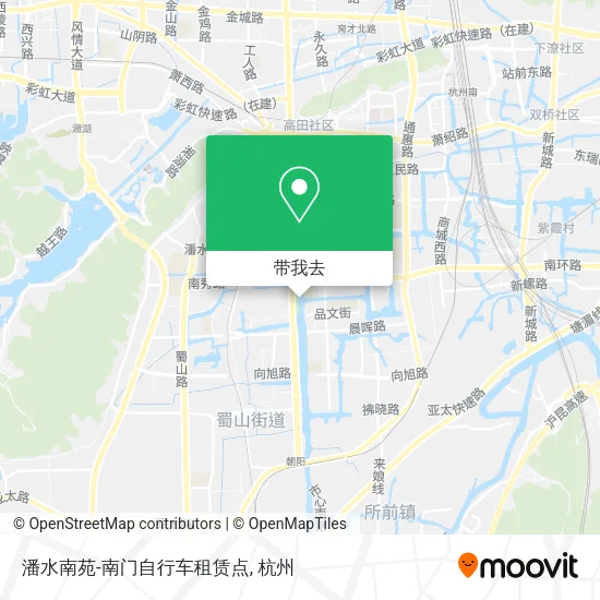 潘水南苑-南门自行车租赁点地图