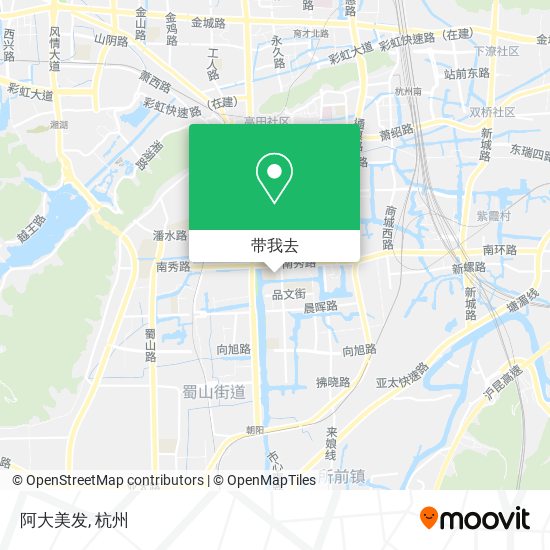 阿大美发地图