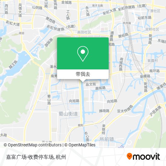 嘉富广场-收费停车场地图