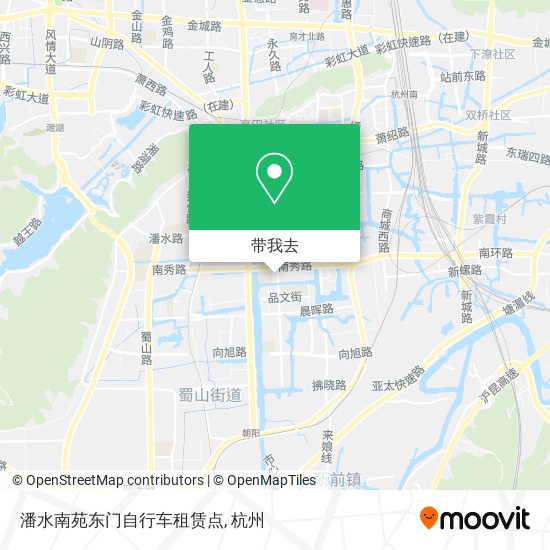 潘水南苑东门自行车租赁点地图