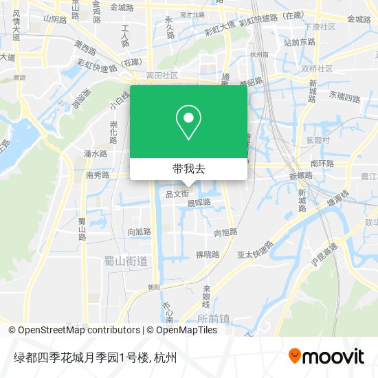 绿都四季花城月季园1号楼地图