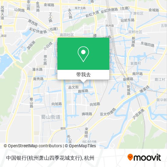 中国银行(杭州萧山四季花城支行)地图