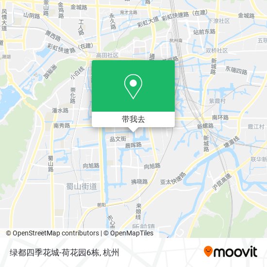 绿都四季花城-荷花园6栋地图