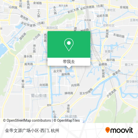 金帝文源广场小区-西门地图