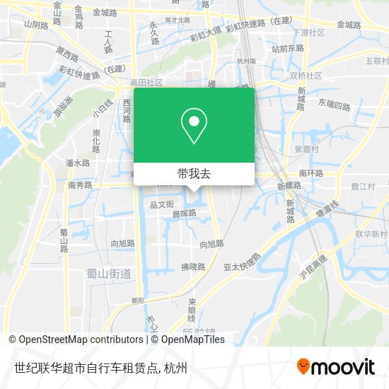 世纪联华超市自行车租赁点地图