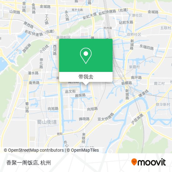 香聚一阁饭店地图