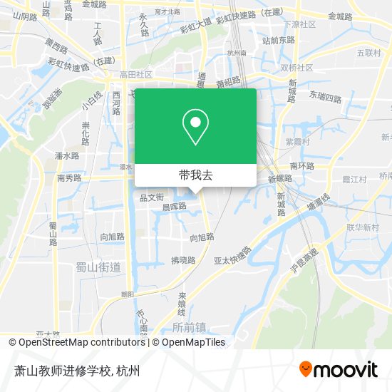 萧山教师进修学校地图