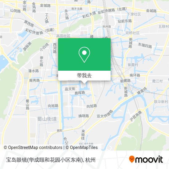 宝岛眼镜(华成颐和花园小区东南)地图