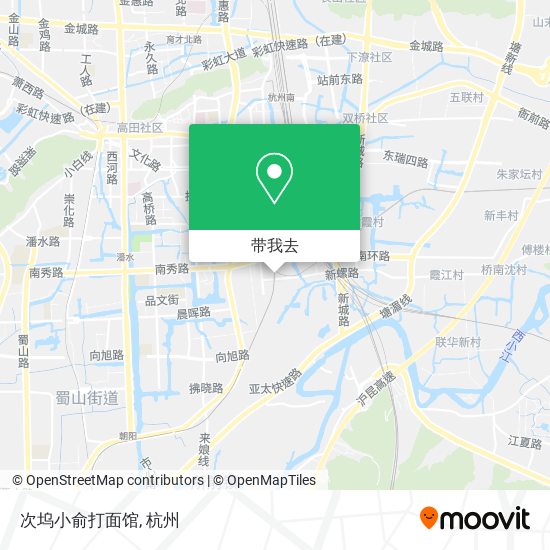次坞小俞打面馆地图