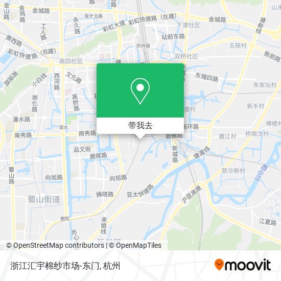 浙江汇宇棉纱市场-东门地图