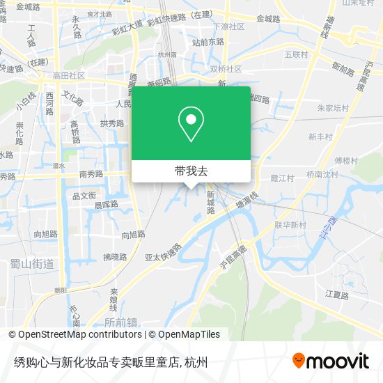 绣购心与新化妆品专卖畈里童店地图