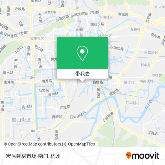 宏盾建材市场-南门地图