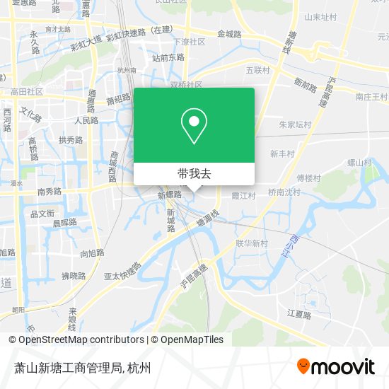 萧山新塘工商管理局地图