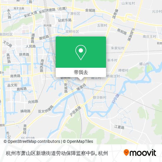 杭州市萧山区新塘街道劳动保障监察中队地图