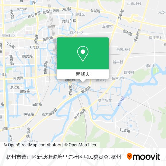 杭州市萧山区新塘街道塘里陈社区居民委员会地图