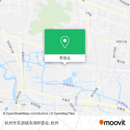 杭州市瓜沥镇东湖村委会地图