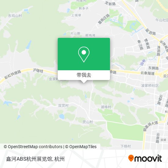 鑫河ABS杭州展览馆地图