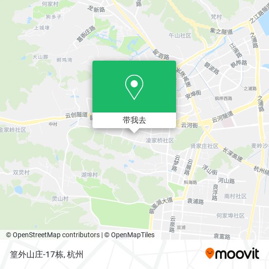 篁外山庄-17栋地图