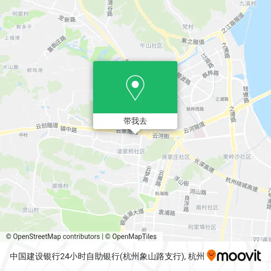 中国建设银行24小时自助银行(杭州象山路支行)地图