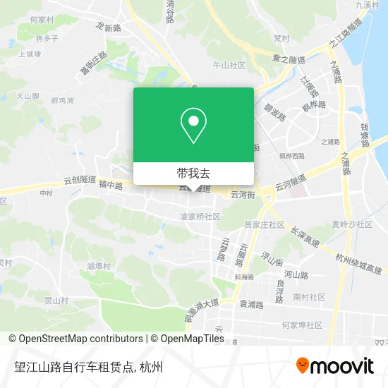望江山路自行车租赁点地图