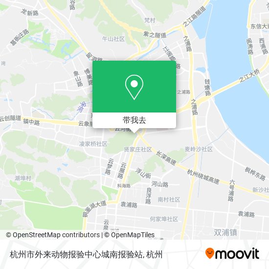 杭州市外来动物报验中心城南报验站地图