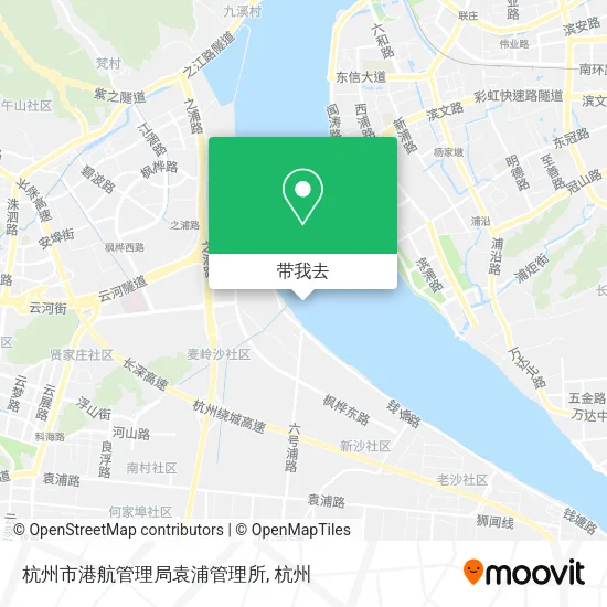 杭州市港航管理局袁浦管理所地图