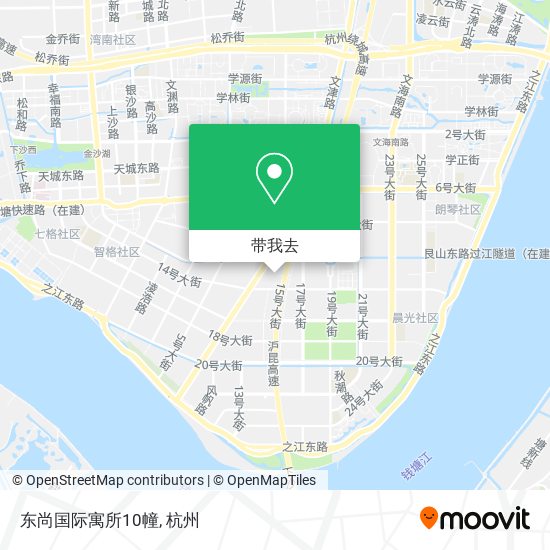 东尚国际寓所10幢地图