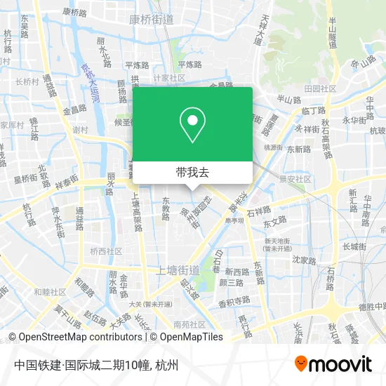 中国铁建·国际城二期10幢地图