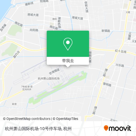 杭州萧山国际机场-10号停车场地图