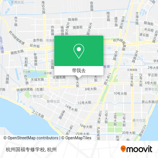 杭州国福专修学校地图