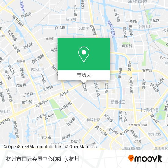 杭州市国际会展中心(东门)地图