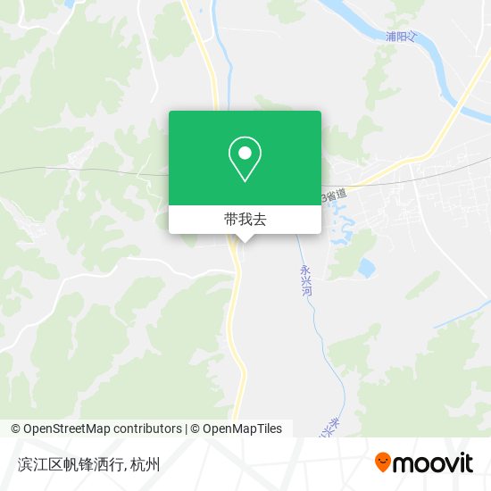 滨江区帆锋洒行地图
