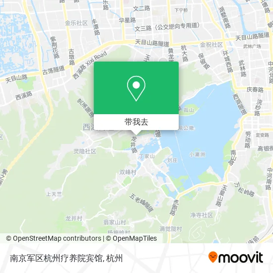 南京军区杭州疗养院宾馆地图