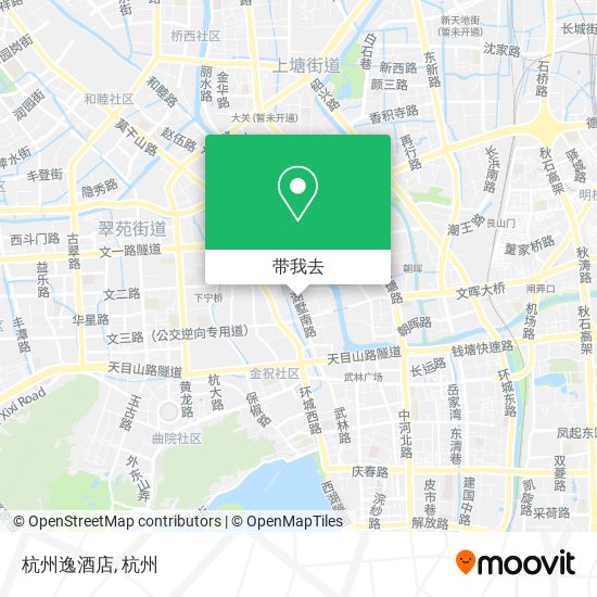 杭州逸酒店地图