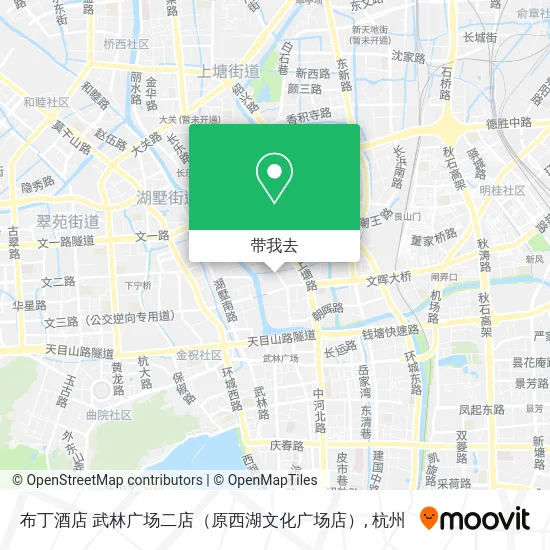 布丁酒店 武林广场二店（原西湖文化广场店）地图