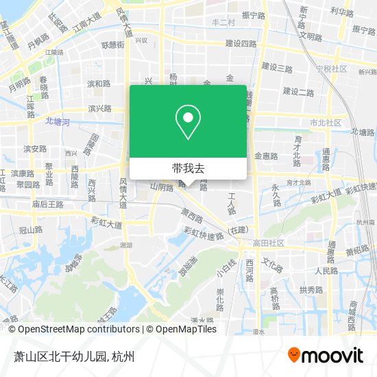 萧山区北干幼儿园地图