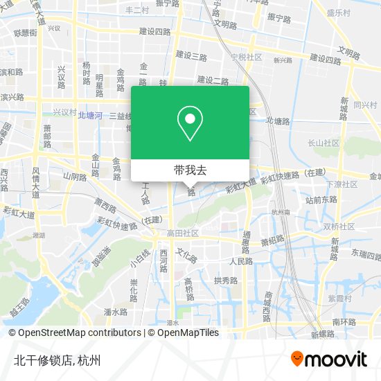 北干修锁店地图