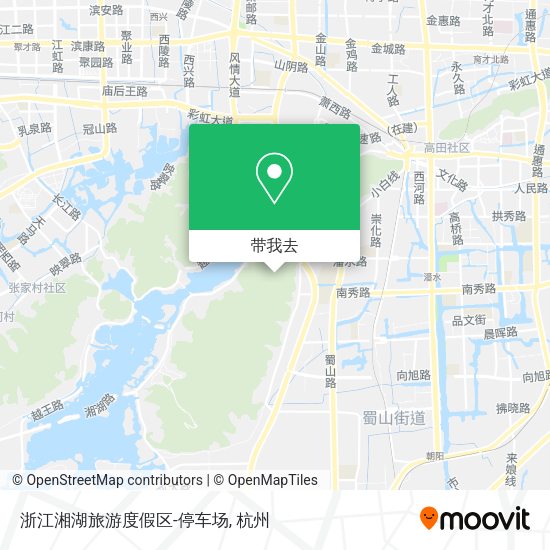 浙江湘湖旅游度假区-停车场地图