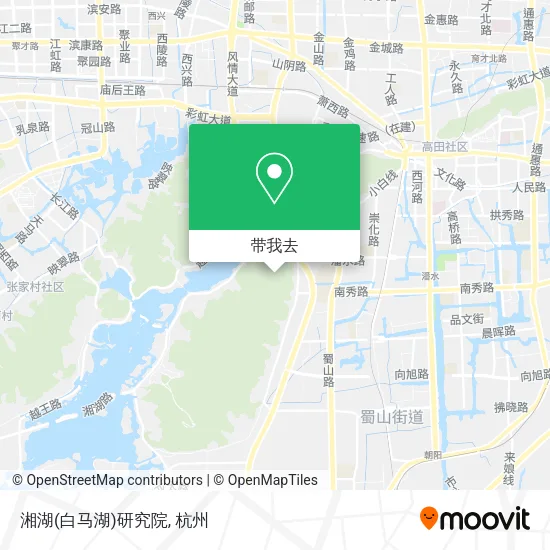 湘湖(白马湖)研究院地图