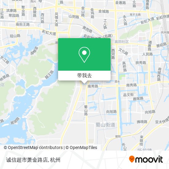 诚信超市萧金路店地图